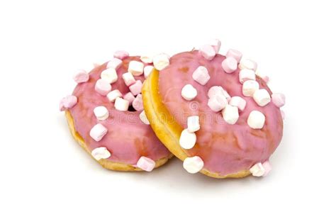 Two Pink Donuts Stock Image Image Of Color Bright 248771557