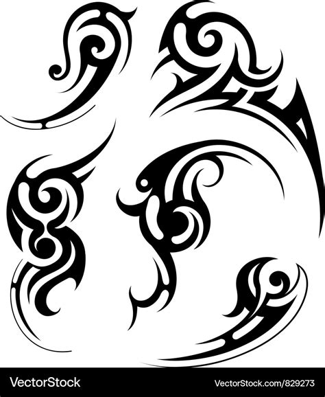 Swirl Tattoo Royalty Free Vector Image Vectorstock