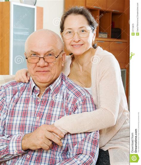 Mature Woman With Smiling Husband Stock Image Image Of Elderly