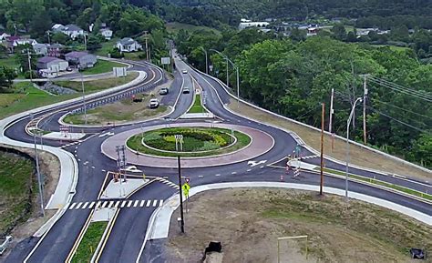 Glenville West Virginia Roundabout 5th In State Opens To Traffic Wv