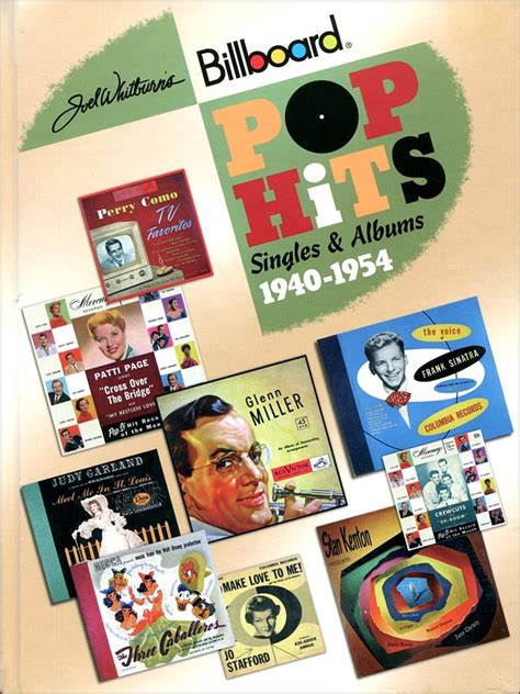 Joel Whitburns Billboard Pop Hits 1940 1954 Singles And Albums Book