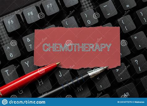 Handwriting Text Chemotherapy Business Showcase The Treatment Of