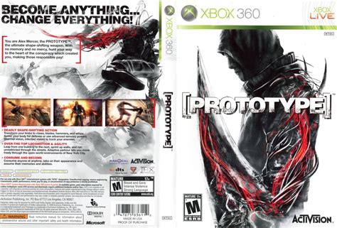 Prototype 2009 Xbox 360 Box Cover Art Mobygames