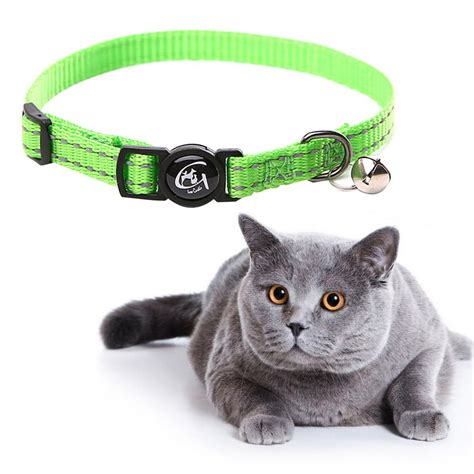 Reflective Cat Collar With Bell Nylon Pet Neck Belt Collar Strip Puppy
