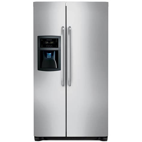 Frigidaire 22 6 Cu Ft Counter Depth Side By Side Refrigerator With Ice