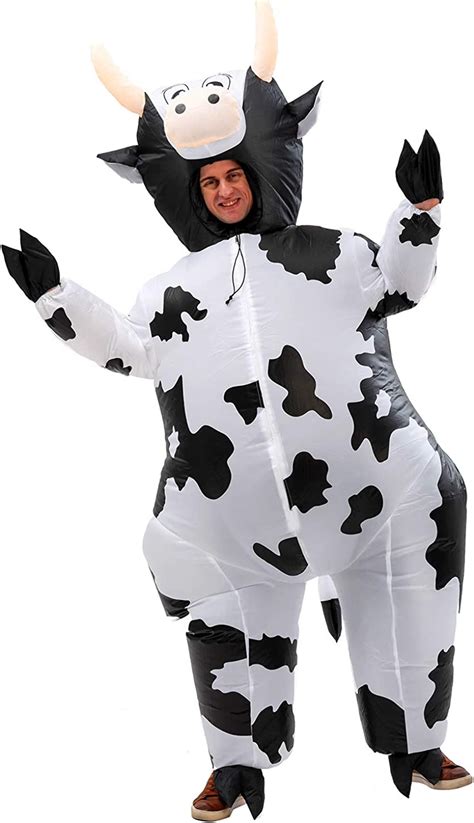 Inflatable Cow Costume Adult Cute Blow Up Costume For