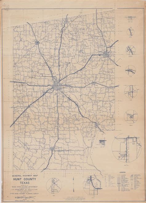 General Highway Map Hunt County Texas Side 1 Of 1 The Portal To