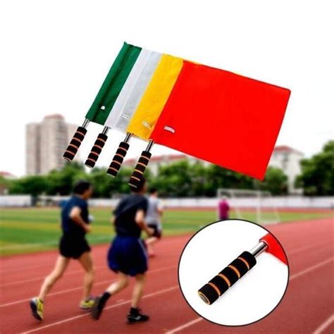 Wholesale Handheld Referee Flag Command Flags Pannant Traffic Signal