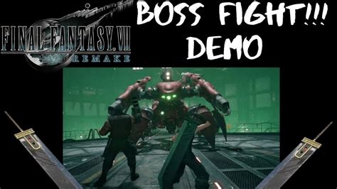 Use punisher mode when the enemy performs regular attacks to counter him and use. FF7 REMAKE BOSS SCORPION SENTINEL - YouTube