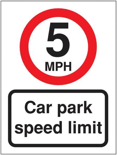 Keep Your Car Park Safe With Our Speed Limit Signs Seton