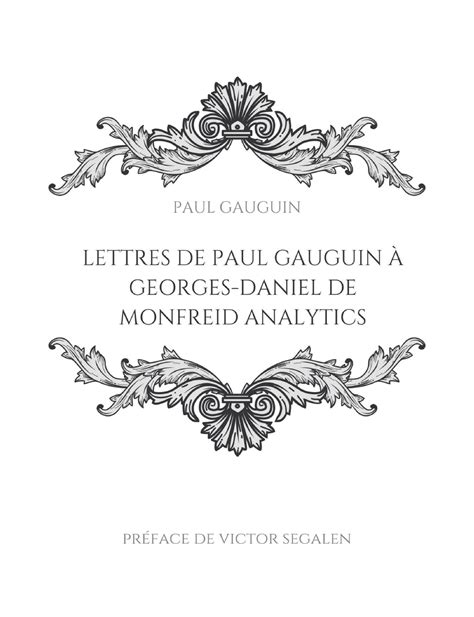Buy Lettres De Paul Gauguin à Georges Daniel De Monfreid La