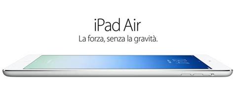 Apple Ipad Air In Italia Da 479 Euro Dal 1 Novembre