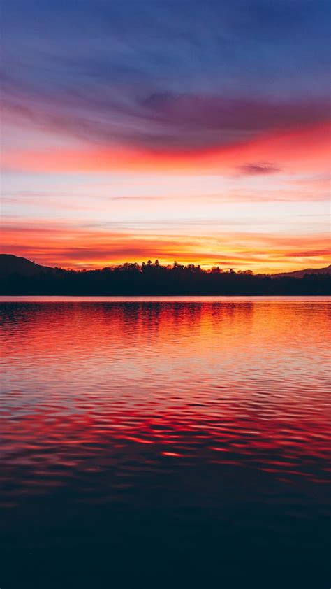 Lake Sunset Horizon Sunset Pictures Sunset Wallpaper Sky Aesthetic
