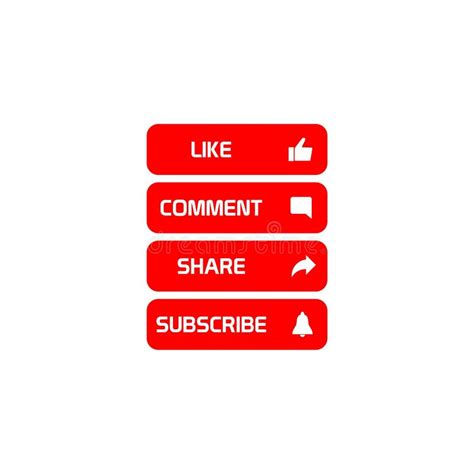 Like Comment Share And Subscribe Button Collection Of Like Comment