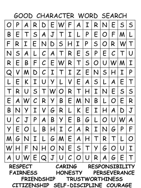 elementary word search printables learning printable