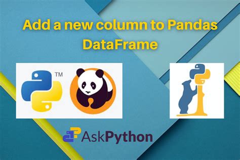 How To Append A Column To A Dataframe In Pandas Python
