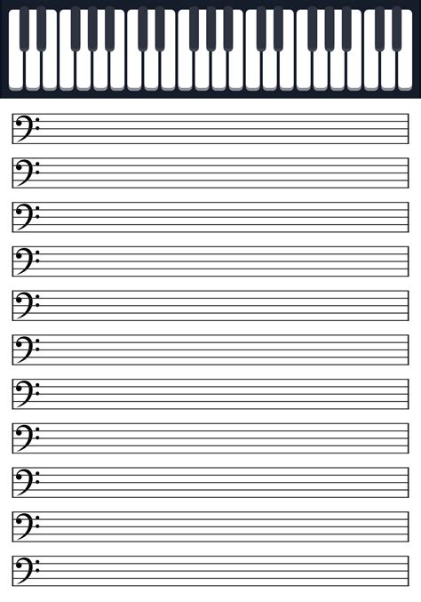 Blank Piano Sheet Music Printable Free