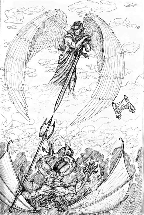 Angel And Demon Drawings At Explore Collection Of