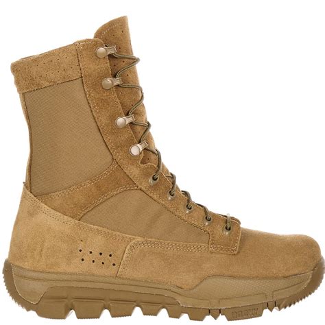 Rocky Mens Lightweight Commercial Military Boots Coyote Brown