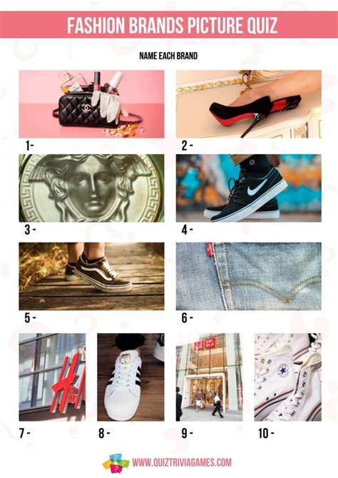 79 Fashion Quiz Questions And Answers Including Picture Round Quiz