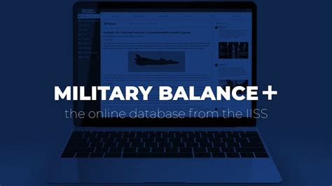 Defence Data To Drive Your Strategy Iiss Military Balance Youtube