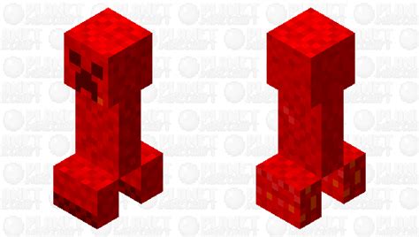 Fire Creeper Popular Reel Minecraft Mob Skin