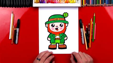 How To Draw A Cartoon Leprechaun Art For Kids Hub