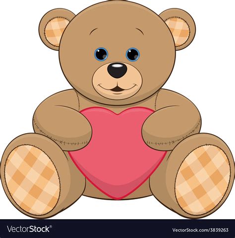 Cute Teddy Bear Royalty Free Vector Image Vectorstock