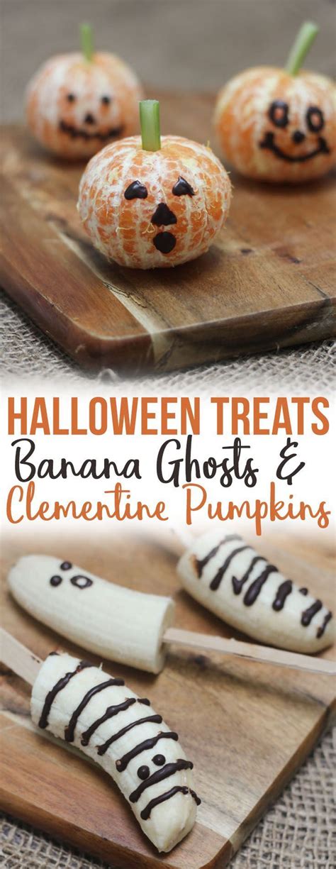 These Halloween Banana Ghosts And Clementine Pumpkins Are Vegan Gluten