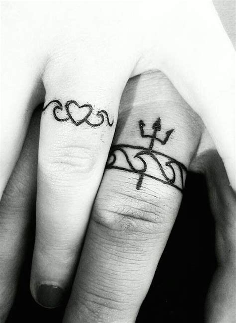 40 Sweet And Meaningful Wedding Ring Tattoos Styletic