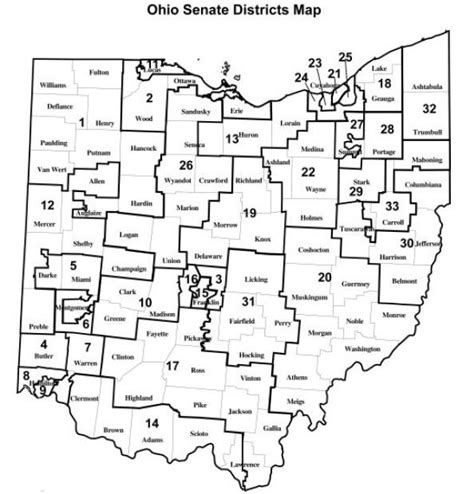 Map Of Ohio Senate Districts Eitc Profiles Policy Matters Ohio