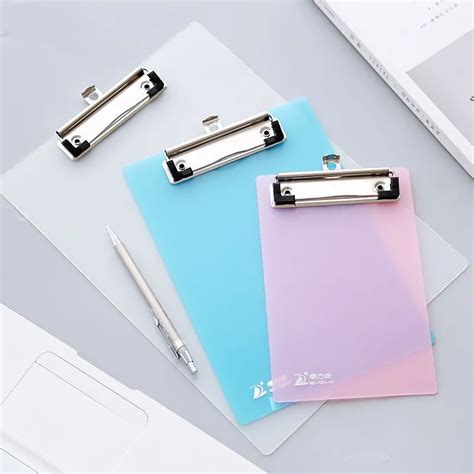 A4 Size File Folder Board Plastic Pp Transparent Writing Plate Hard