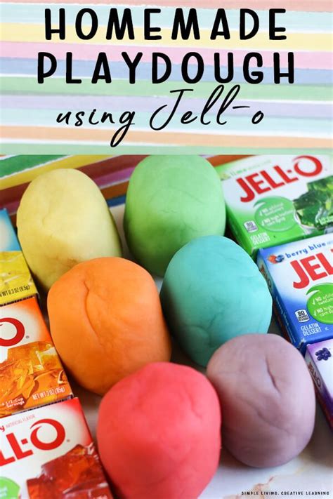How To Make Homemade Playdough With Jell O Homemade Playdough