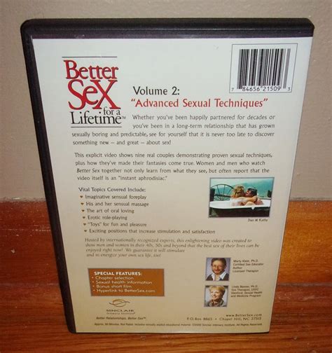 Better Sex For A Lifetime Vols Sinclair Intimacy Vol Sealed Bonus Dvd Ebay