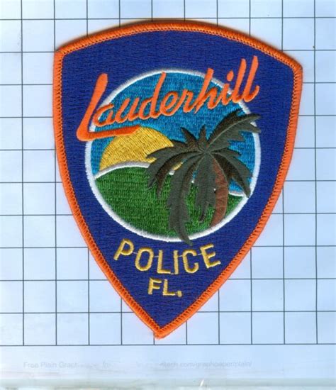 Police Patch Florida Lauderhill Ebay