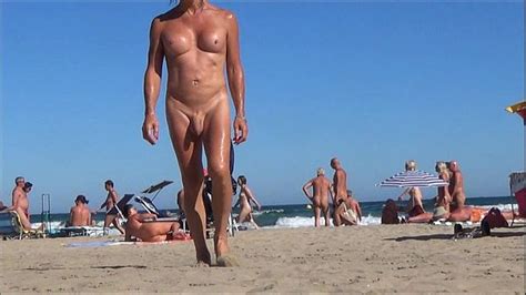 Nude Shemale With Anal Rosebud On The Beach