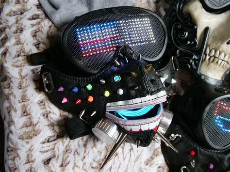 Special Edition Programmable Wrench Mask With Led Matrix Etsy