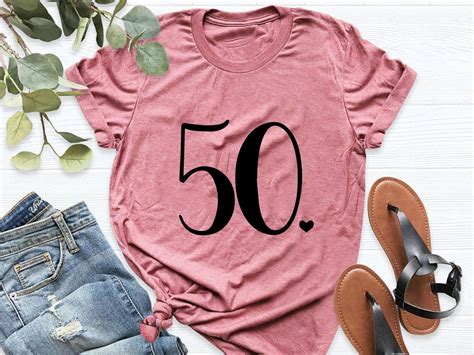50th Birthday Shirt Fifty And Fabulous Hello 50 T Shirt Etsy