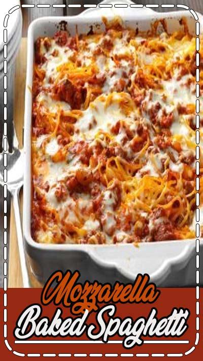 Published:15 jul '19updated:16 jul '19. Mozzarella Baked Spaghetti - Healthy Living and Lifestyle