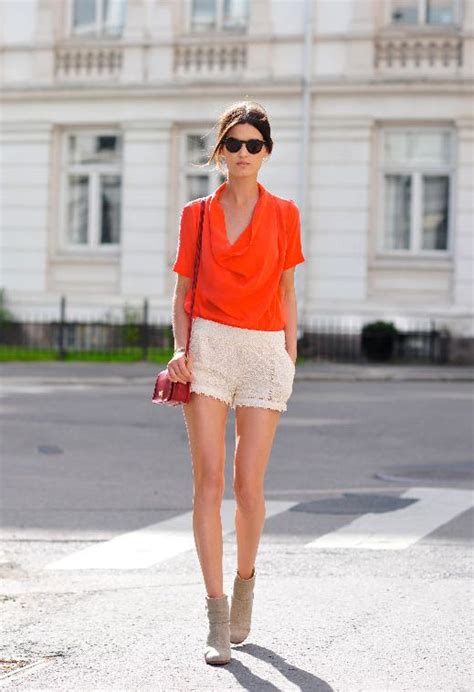 Trends 40 Stylish Orange Outfits Ideas Short Beach Dresses Boho