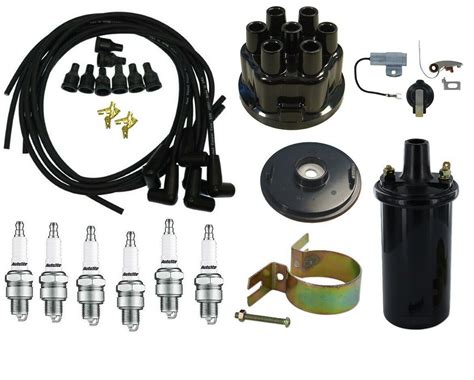 Distributor Ignition Tune Up Kit And 12 Volt Coil