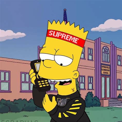 Bart Simpson Supreme Wallpaper Pc Bart Simpson Supreme Wallpapers Hd