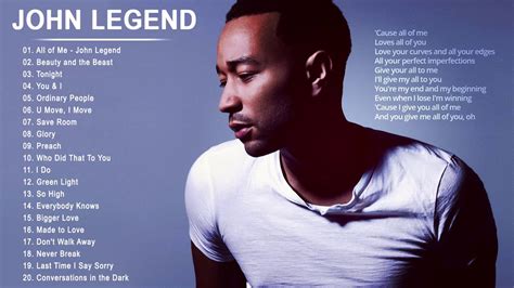 John Legend Greatest Hits Full Album Best English Songs Playlist Of