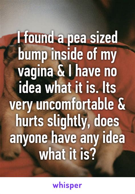 I Found A Pea Sized Bump Inside Of My Vagina And I Have No Idea What It