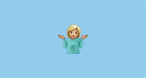 🤷🏼‍♀️ Woman Shrugging Medium Light Skin Tone Emoji On Whatsapp 222879