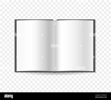 Vector Blank Open Book Spread On Isolated Background Stock Vector Image