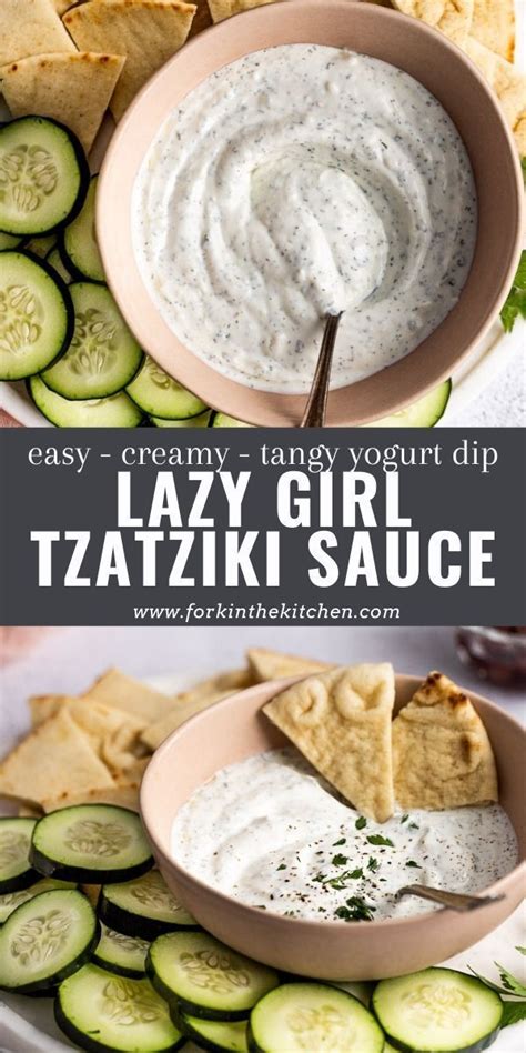 Easy 5 Minute Tzatziki Sauce Lazy Girl Version Easy 5 Minutes