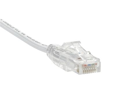 Cat6 Mini Patch Cable 20 Ft White Booted At Cables N More