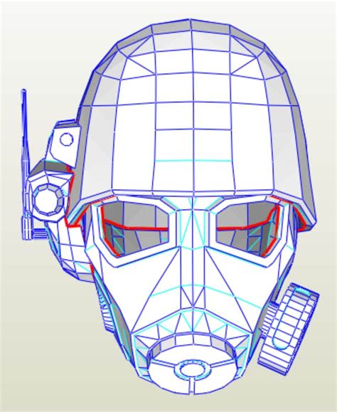 Fallout Ncr Veteran Ranger Helmet Replica Pattern To Build Etsy