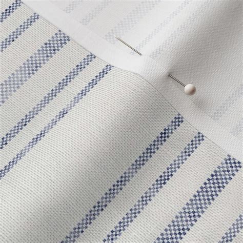 AEGEAN MULTI SIMPLE TICKING STRIPE Fabric Spoonflower